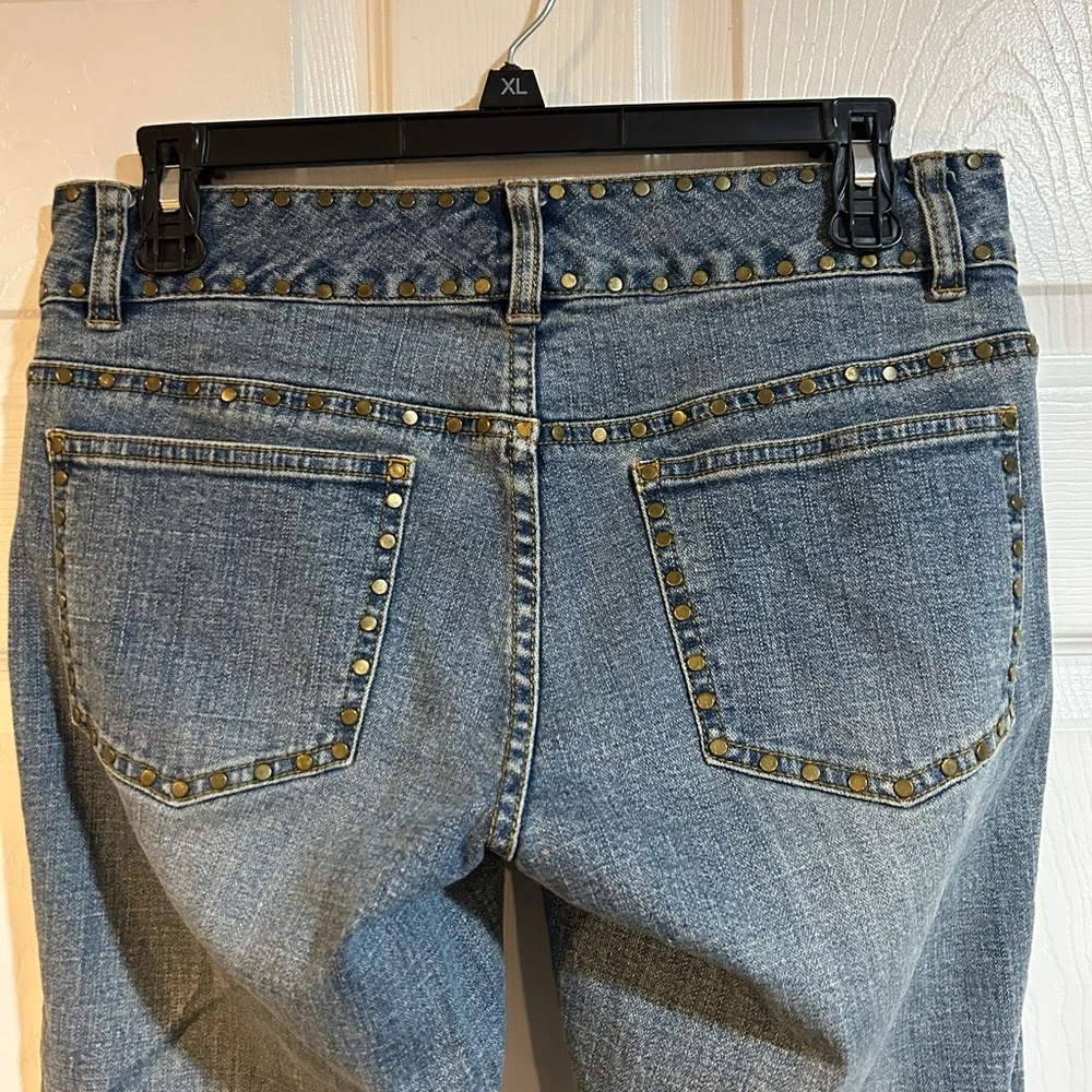 Michael Kors Studded Cropped Capri Jeans